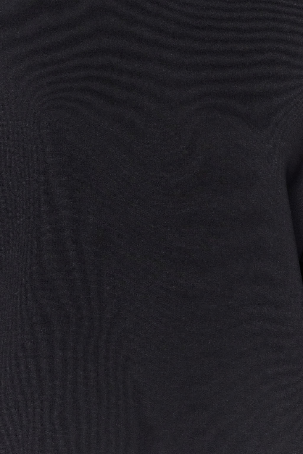 Siyah Kal?n Ici Polarl? Regular/Normal Kal?p Bisiklet Yaka Basic Orme Sweatshirt TWOAW24SW00101