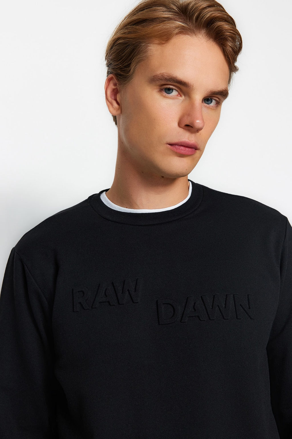 TRENDYOL MAN Haki Regular/Normal Kesim Yaz? Kabartma Bask?l? Sweatshirt TMNAW22SW1295 - Trendyolmilla фото 6