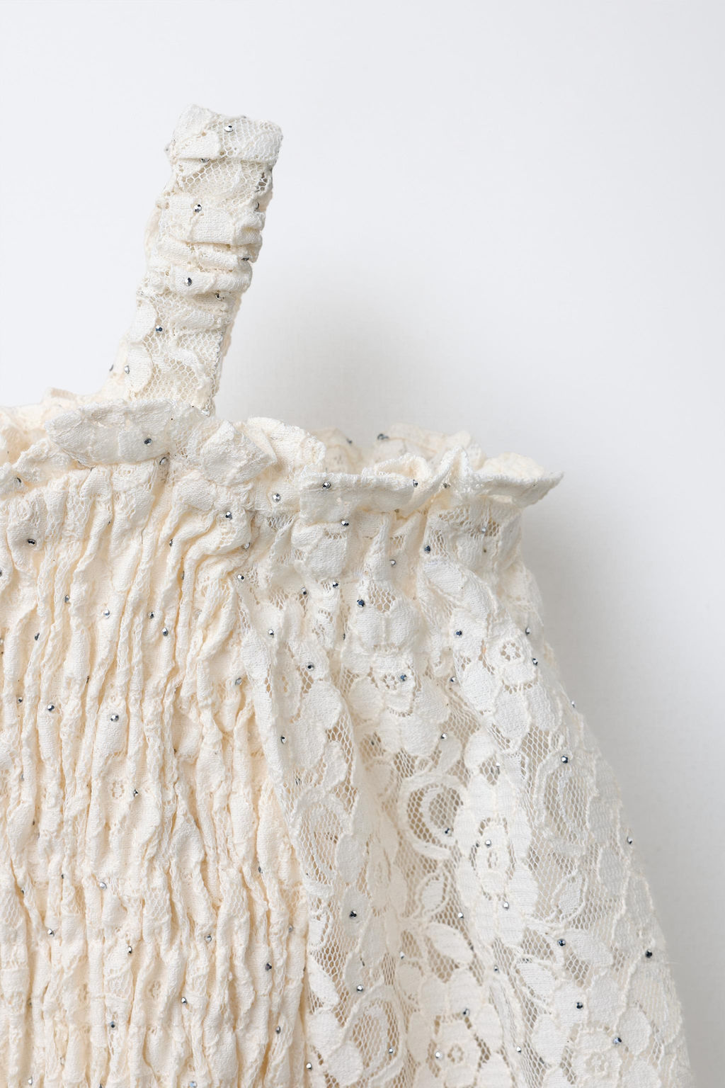 SHINY ELASTICATED TOP - Zara фото 3