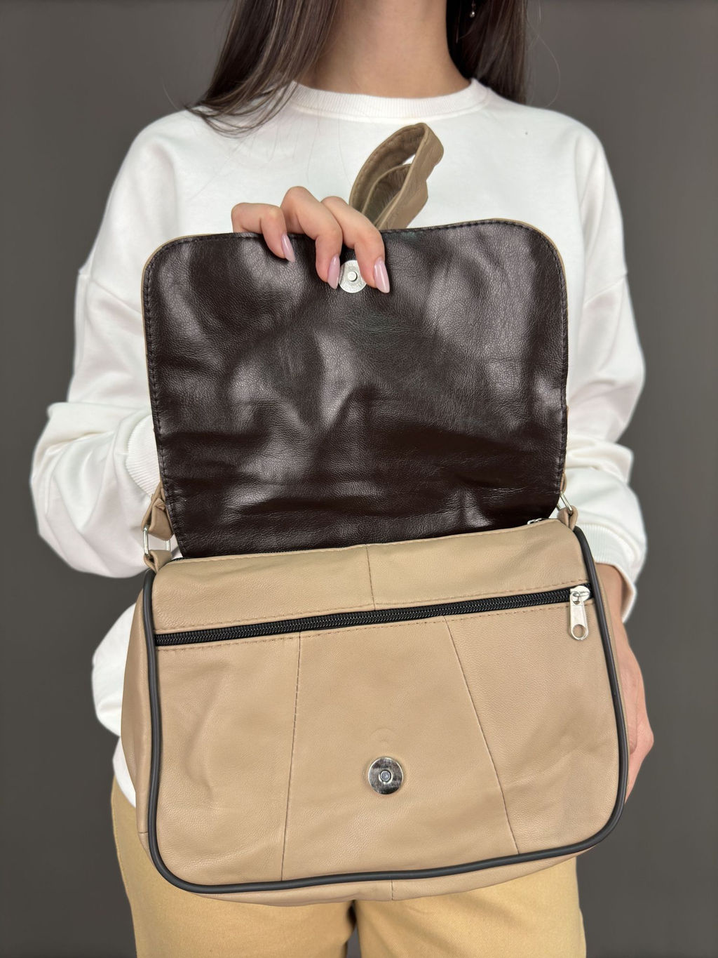 Сумка женская из телячьей кожи