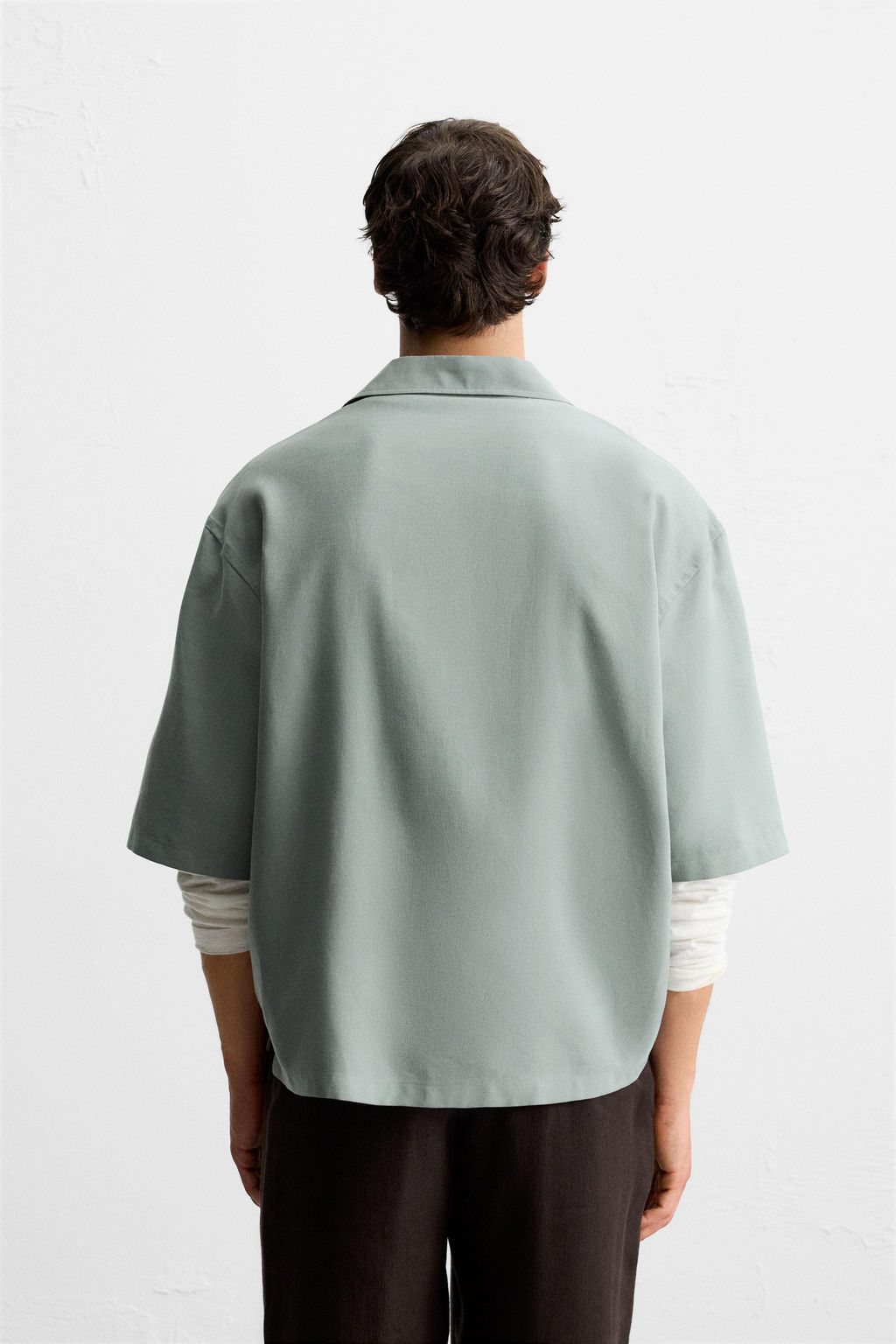 RELAXED FIT FLOWING SHIRT - Zara фото 3