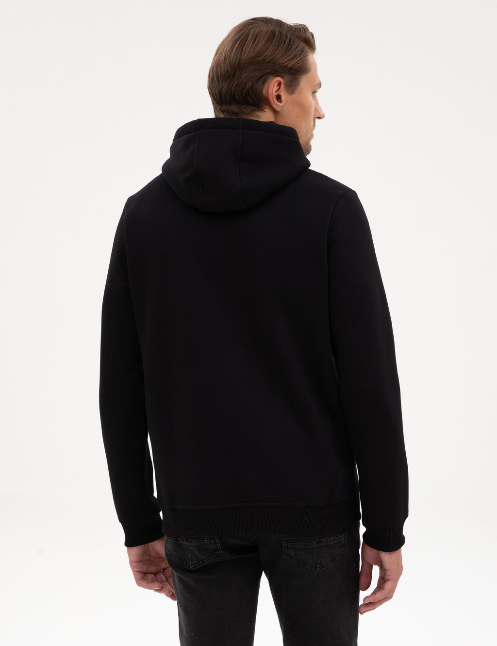 Siyah Regular Fit Sweatshirt - Pierre cardin фото 5