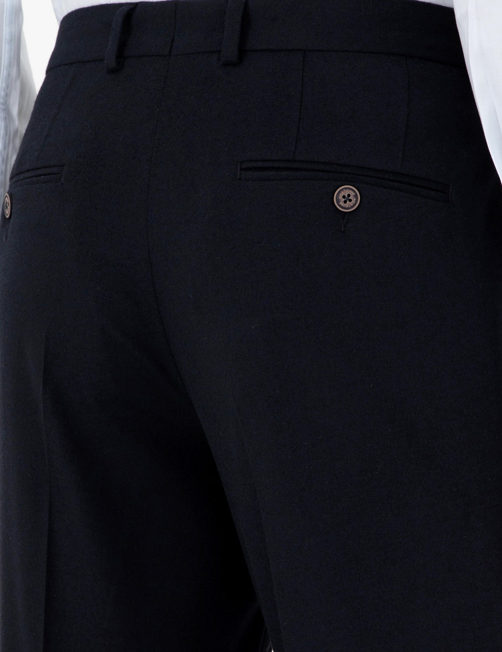 Темно-синие тканевые брюки узкого кроя - Cacharel фото 6