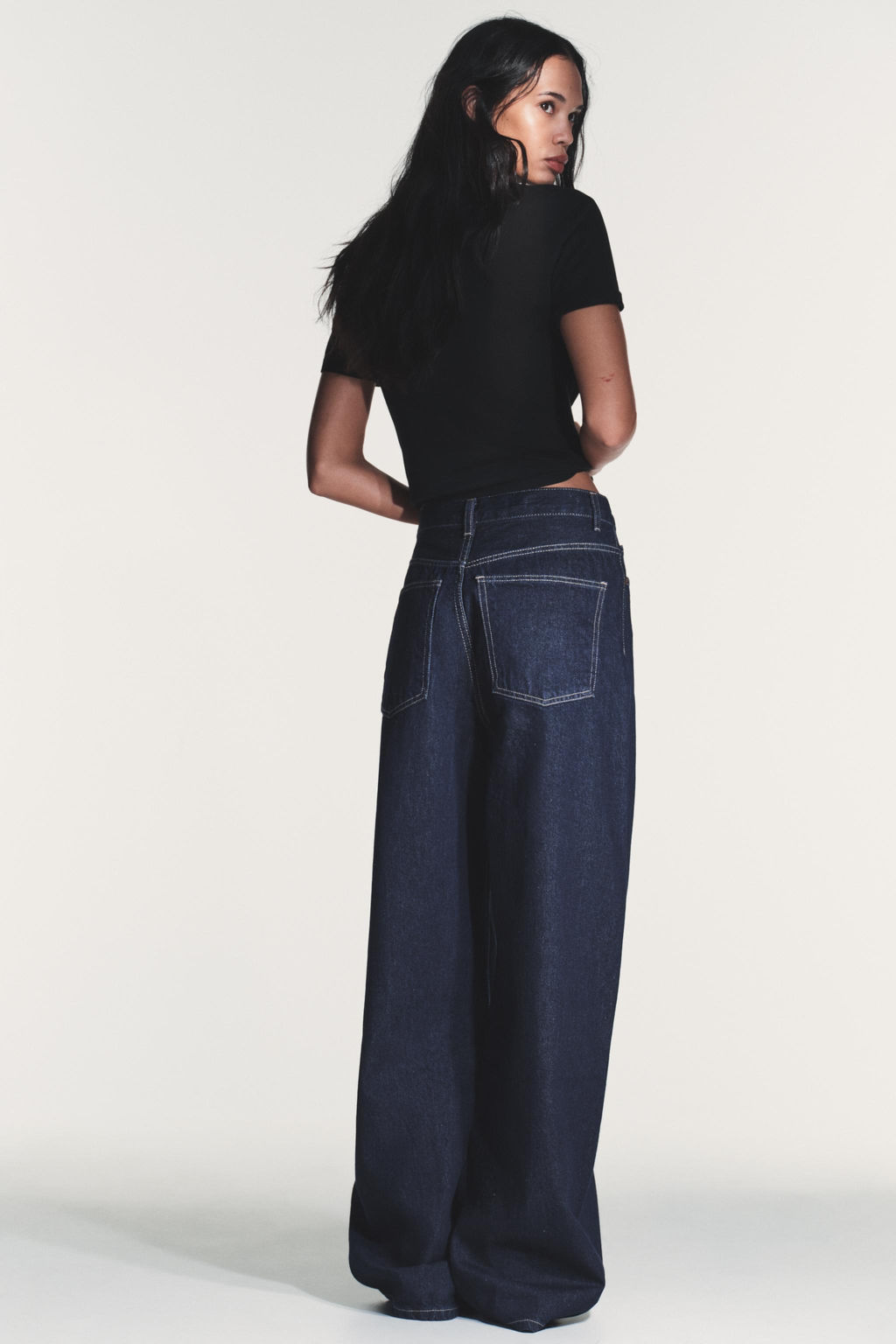 TRF EXTRA WIDE-LEG HIGH-WAIST JEANS - Zara фото 18
