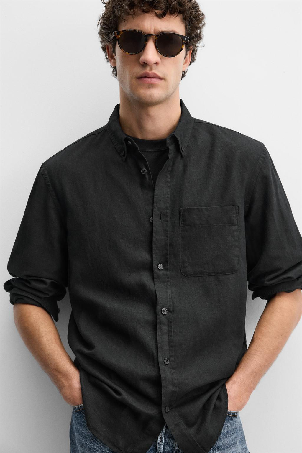 LINEN/COTTON SHIRT - Zara фото 5