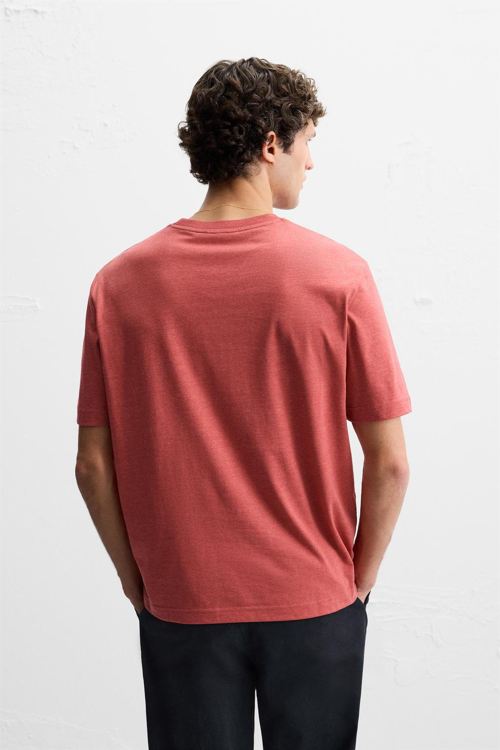 WASHED T-SHIRT WITH SLITS - Zara фото 3