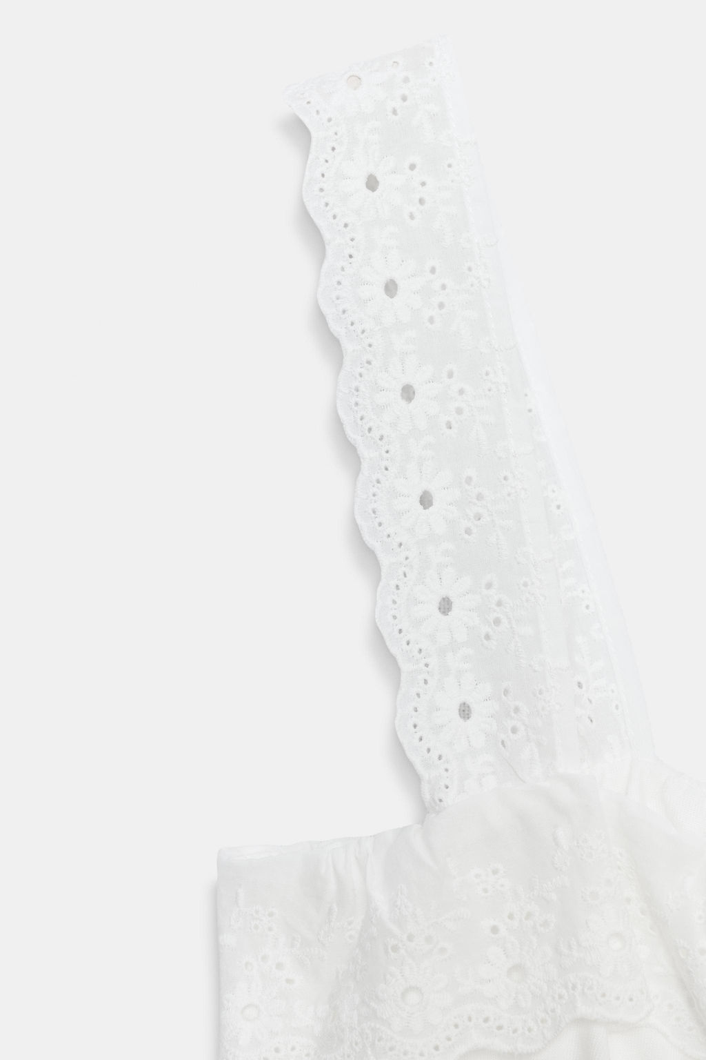 TOP CORTO BORDADOS PERFORADOS / Blanco