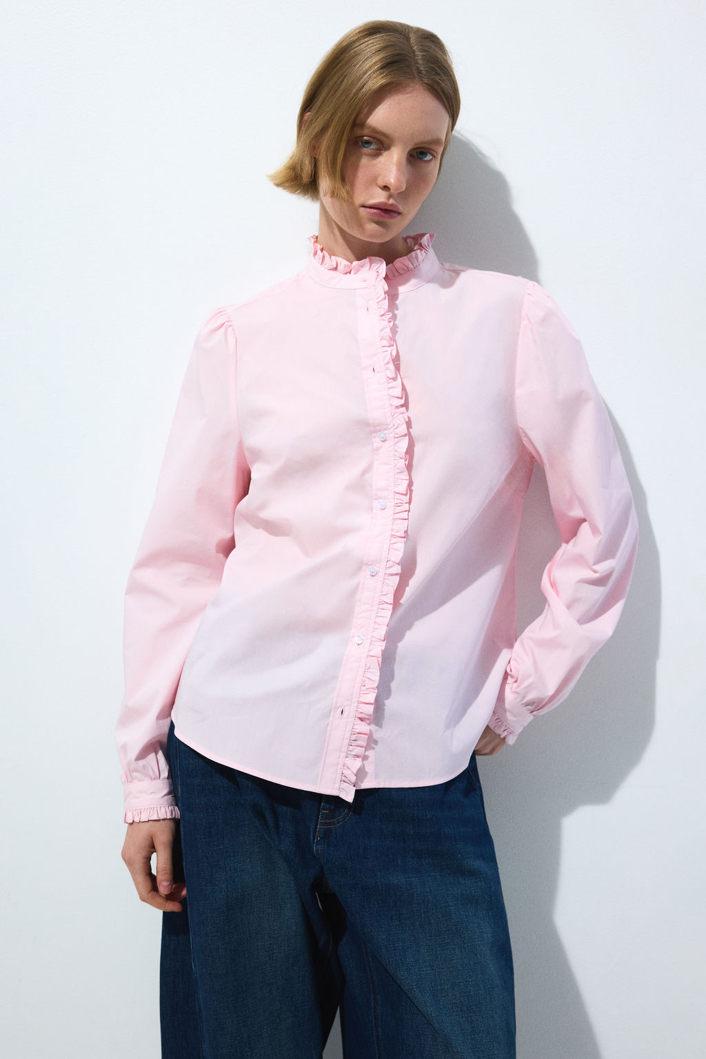 Blusa de popelina con volantes - H&m фото 4