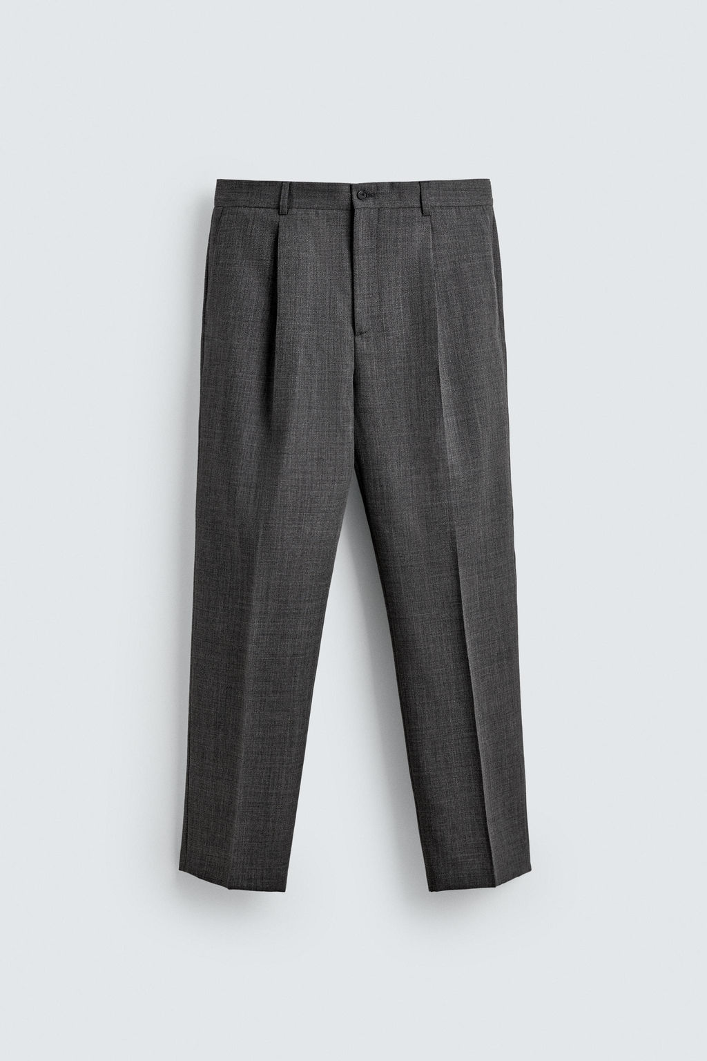 PANTAL?N REGULAR FIT 100% LANA / Gris - Zara фото 7