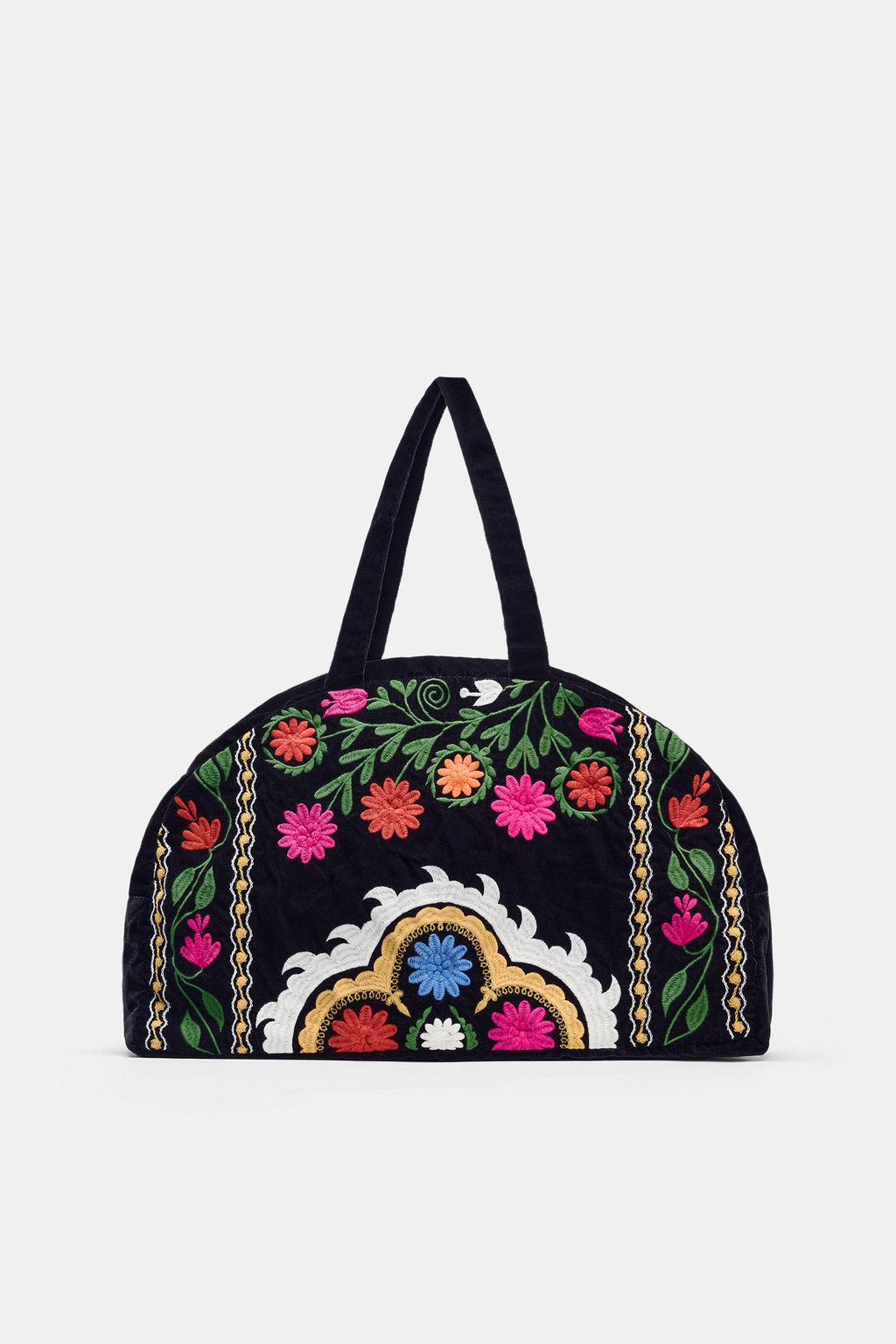 VELVET TRAVEL BAG WITH EMBROIDERY - Zara фото 4