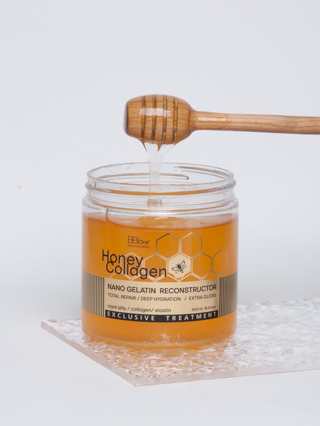 HONEY COLLAGEN NANO GELATIN RECONSTRUCTOR 500 мл - Bbone фото 2