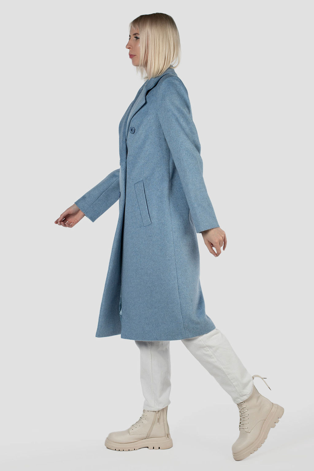 Пальто женское демисезонное (пояс) - El podio фото 4