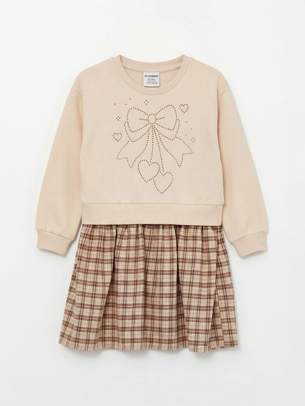 Bisiklet Yaka K?z ?ocuk Elbise