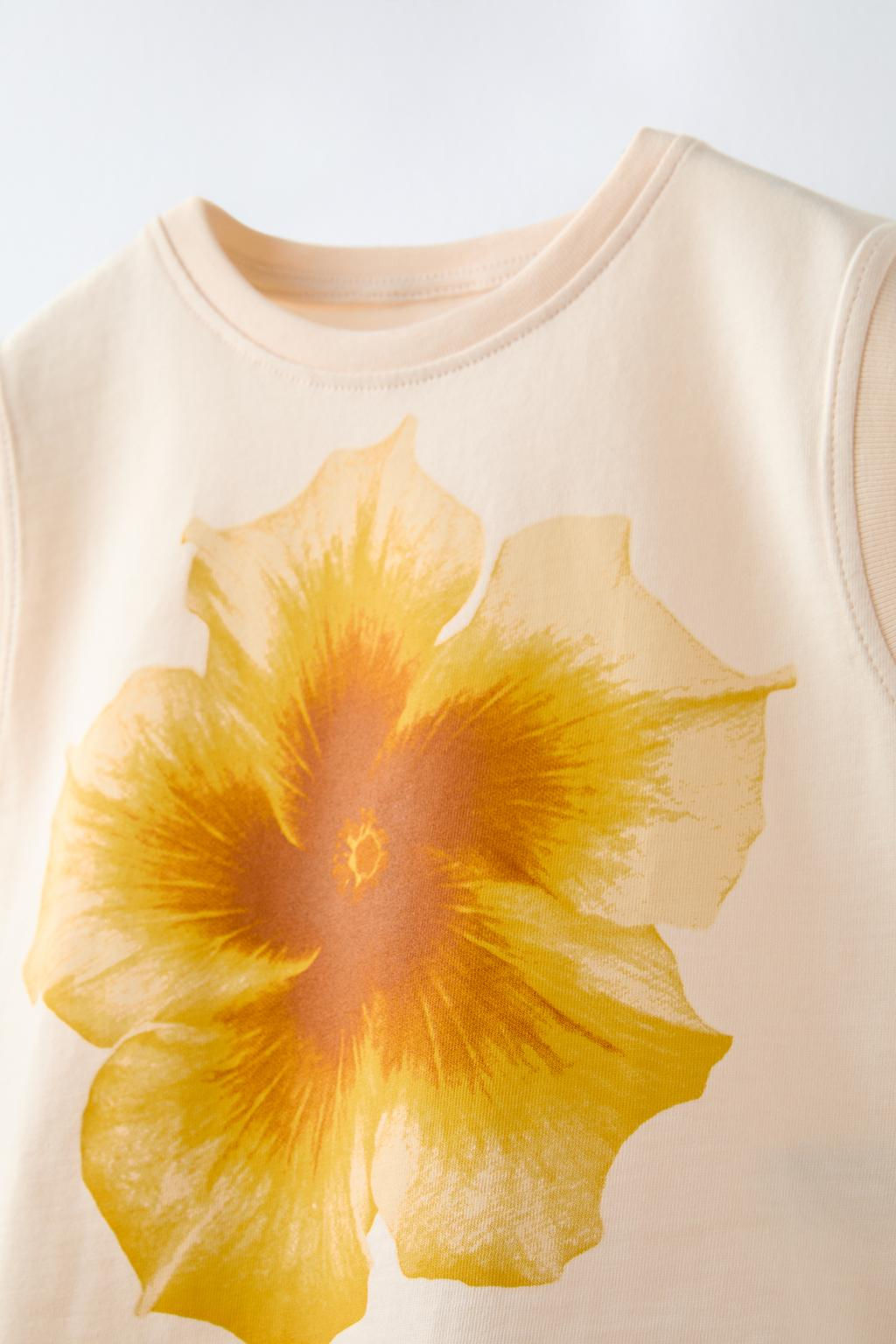 FLORAL PRINT VEST TOP - Zara фото 5