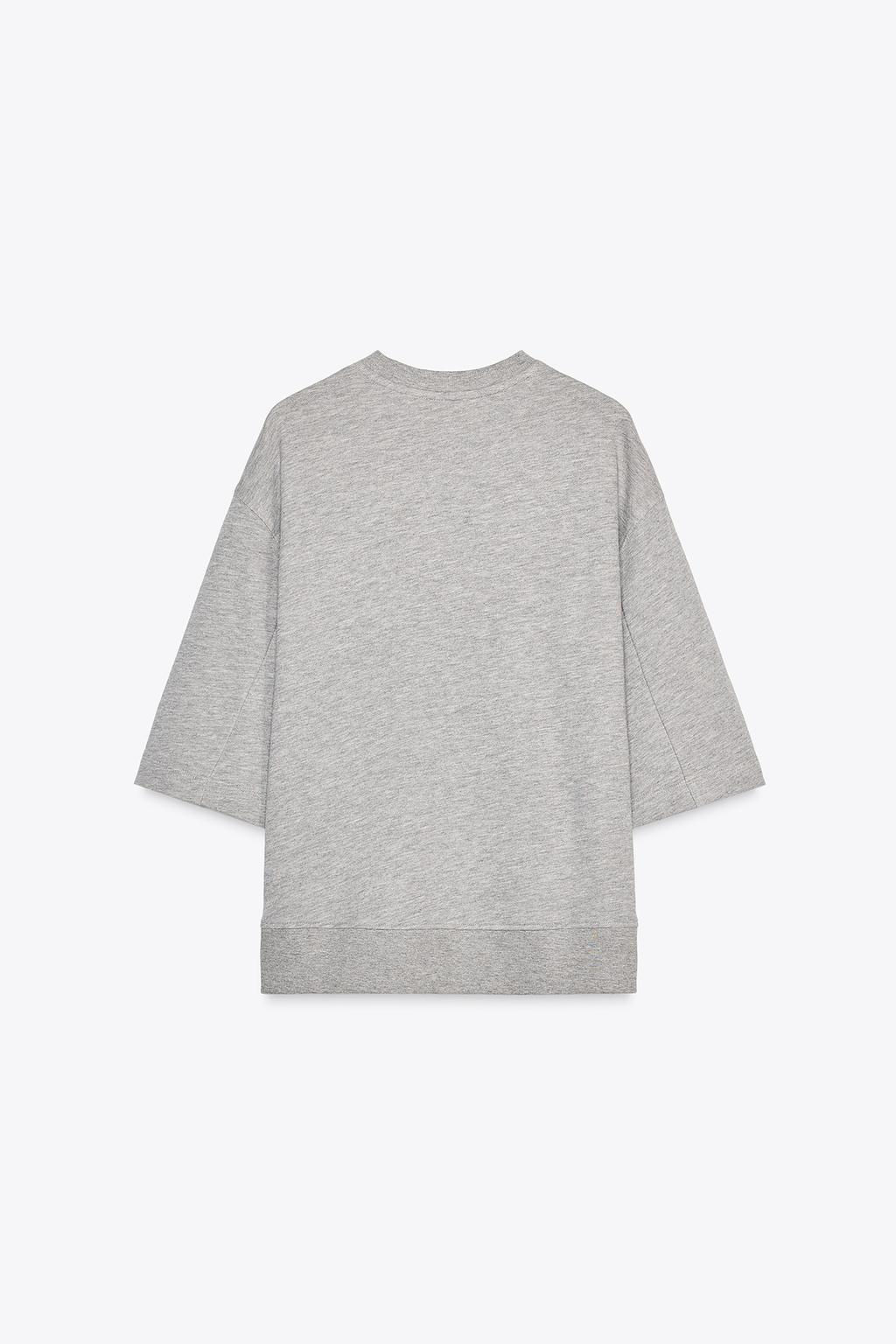 FADED-EFFECT OVERSIZE SWEATSHIRT - Zara фото 7