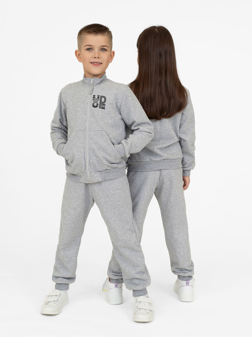 Костюм детский меланж "не сдавайся" (128)