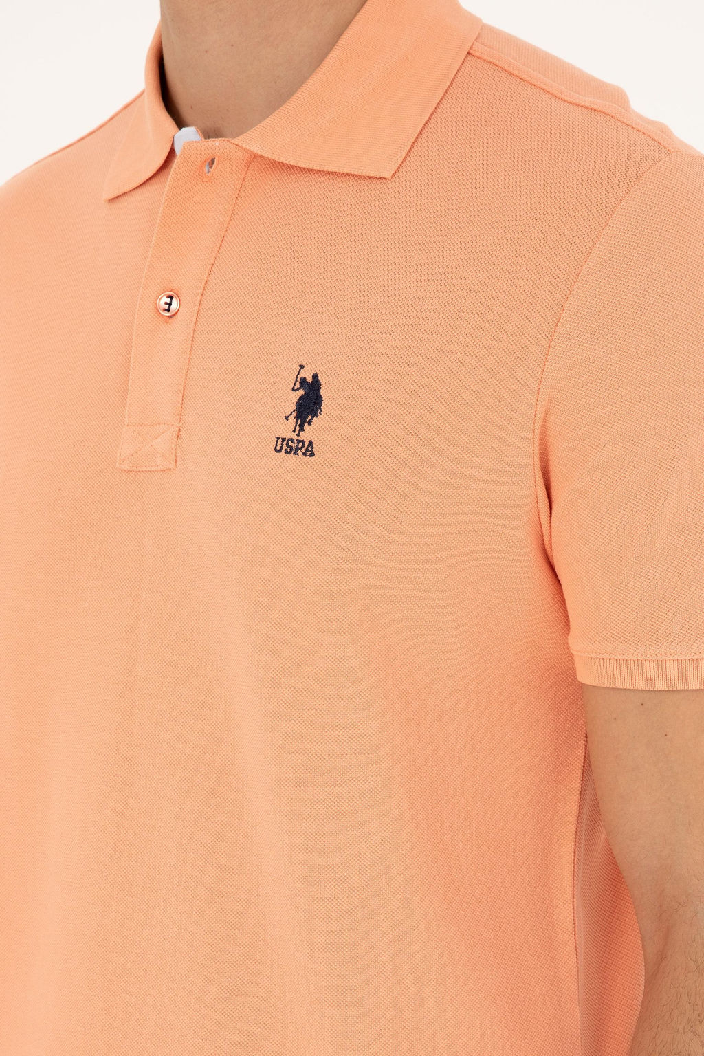 U. S. Polo Assn / Мужская базовая футболка Salmon - U.s. polo assn фото 6