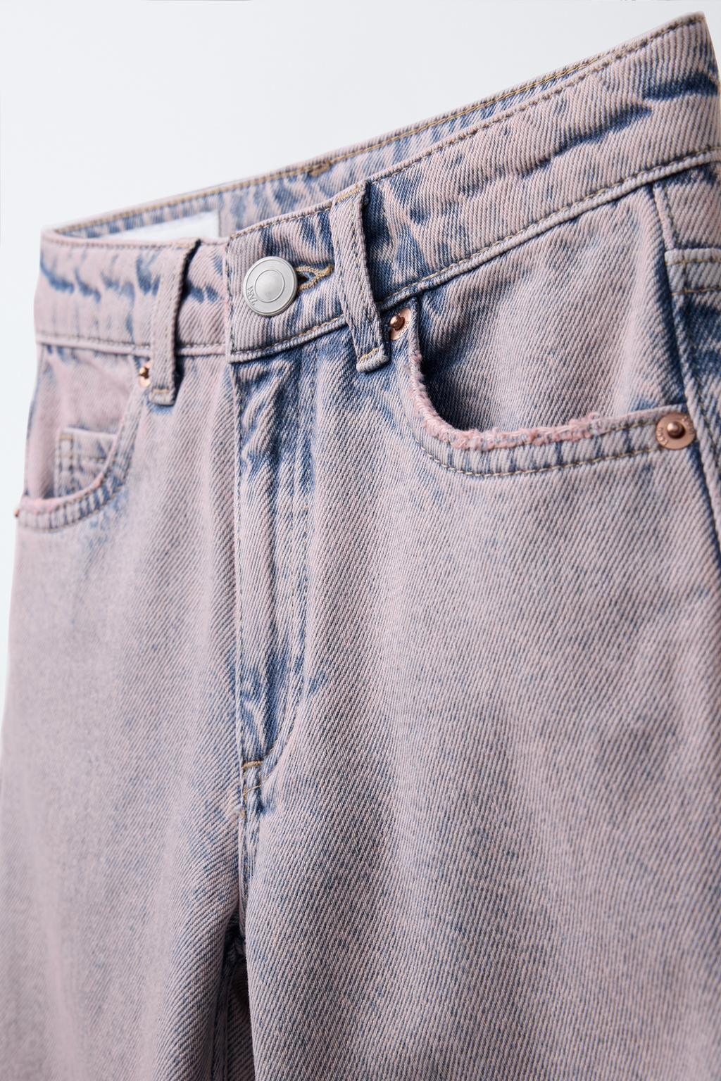 FADED WIDE-LEG JEANS - Zara фото 3