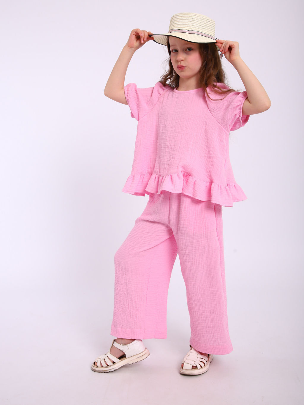 Костюм Пикми муслин белый, КМ-196-3 - От егорки до егора фото 28