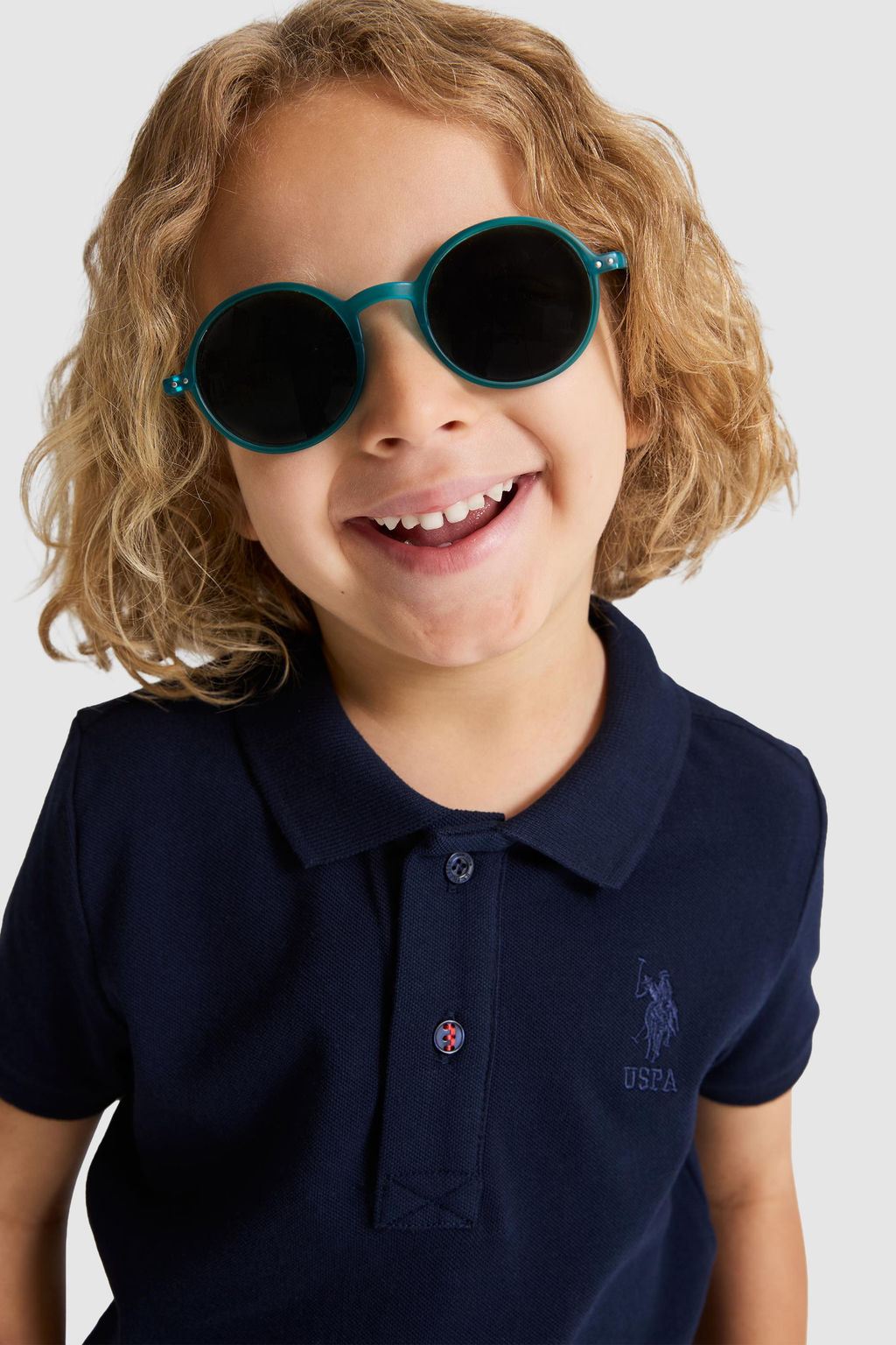 Erkek _ocuk Lacivert Polo Yaka Basic Ti__rt