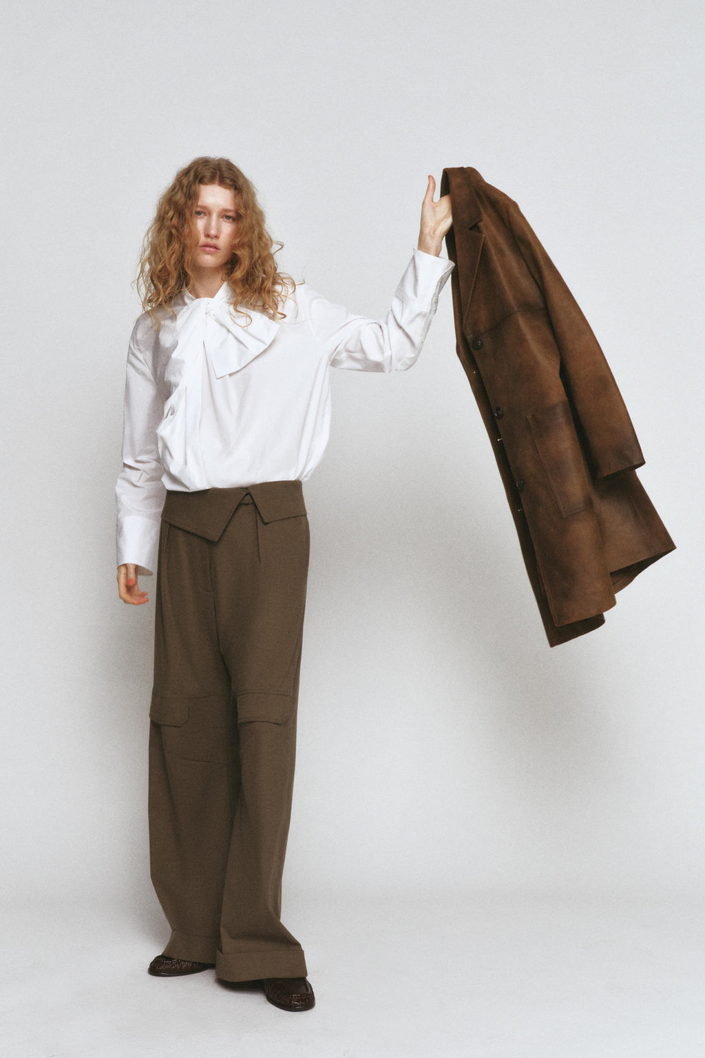 100% LEATHER COAT ZW COLLECTION LIMITED EDITION - Zara фото 6
