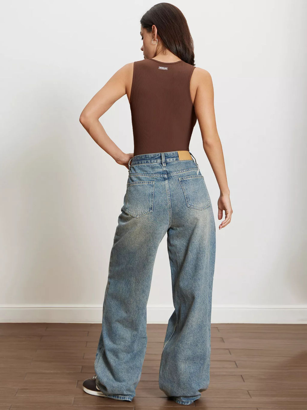 Боди в рубчик