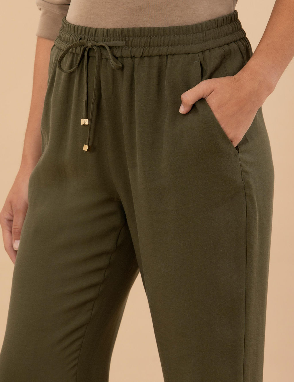 Брюки Pierre Cardin Carrot Fit коричневые