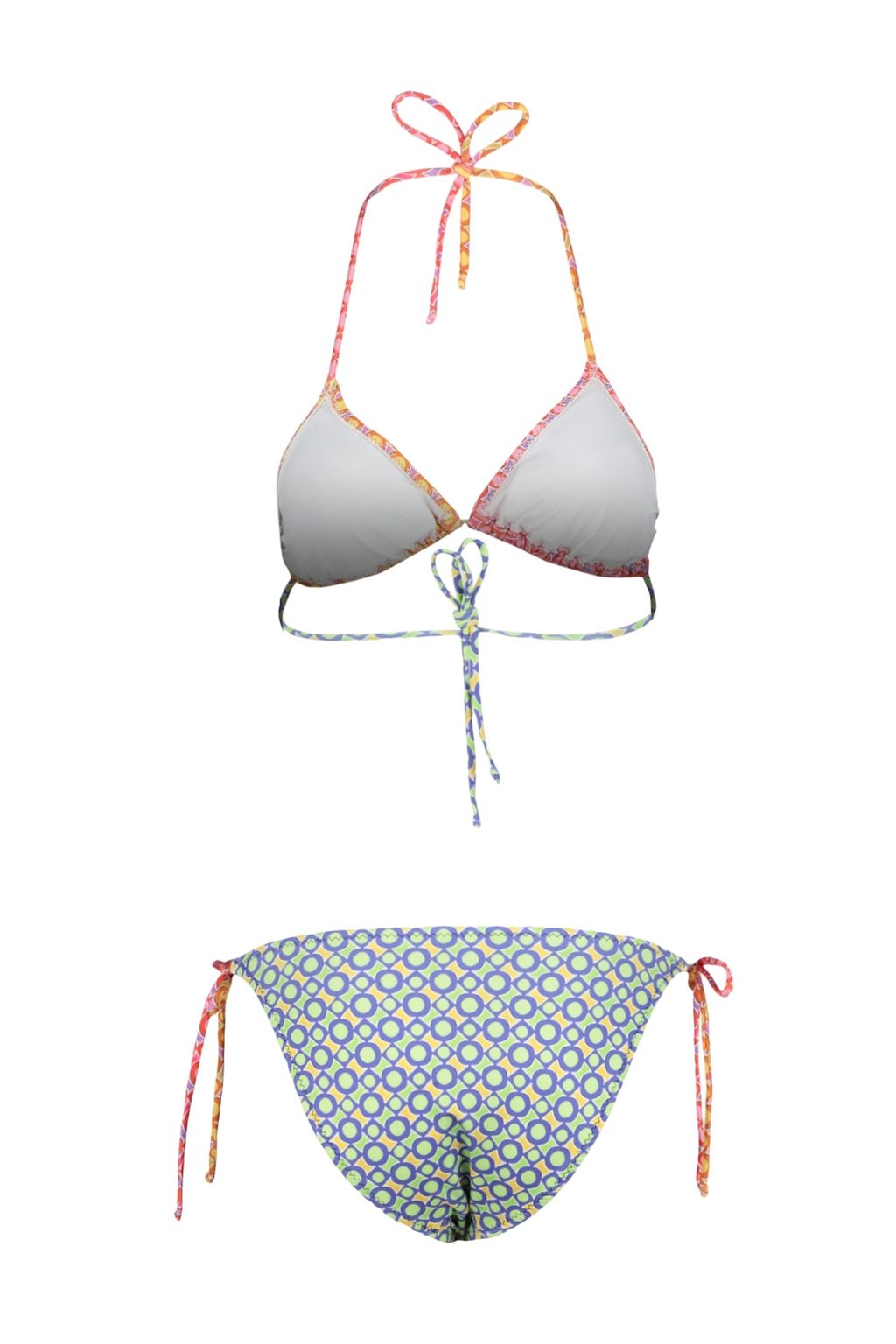 TRENDYOLMILLA Geometrik Desenli Ucgen Baglamal? Regular Bikini Tak?m? TBESS22BT0002  фото 14