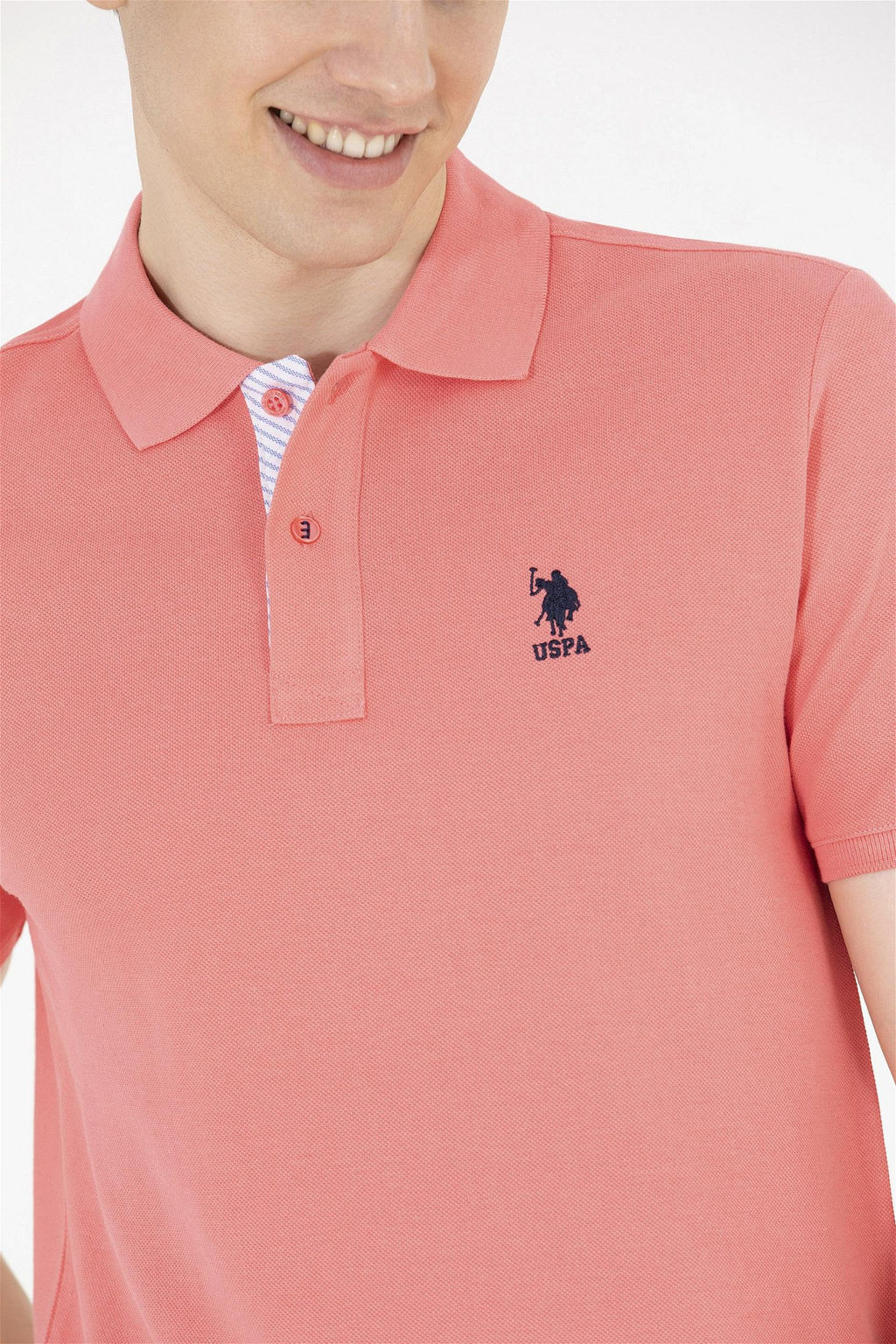 Мужская базовая футболка с воротником поло Pomegranate Blossom - U.s. polo assn фото 13