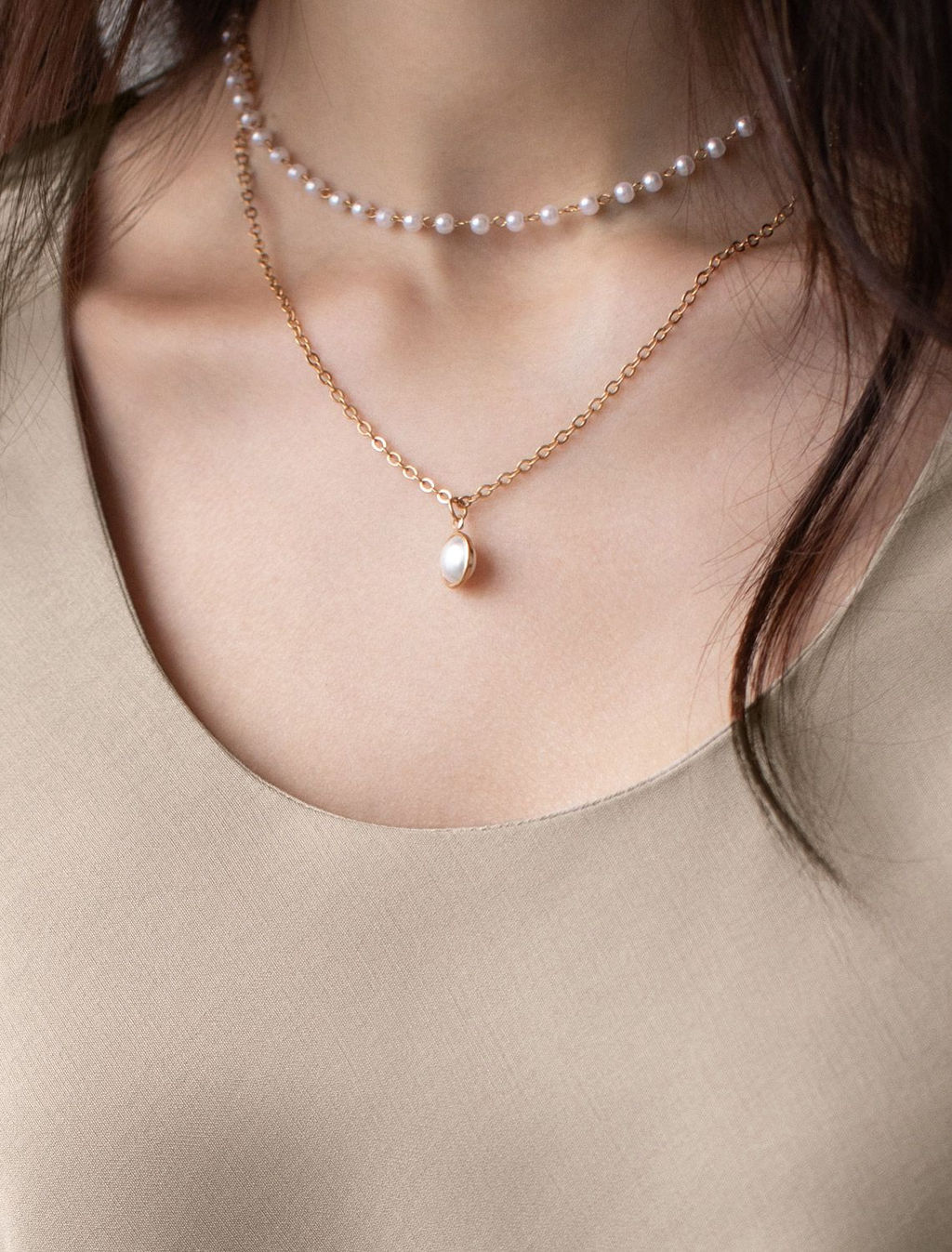 Блузка с U вырезом скроенная по косой из плотного лиоцелла - Vilatte фото 2