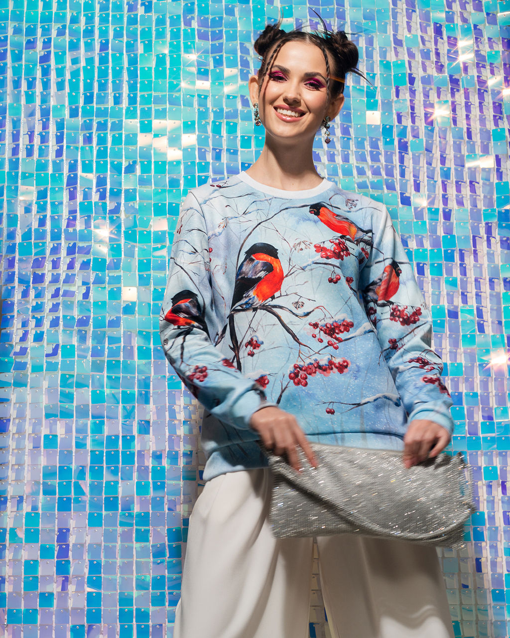 авторский свитшот с дизайнерским принтом , джемпер - Sahar art lab фото 16