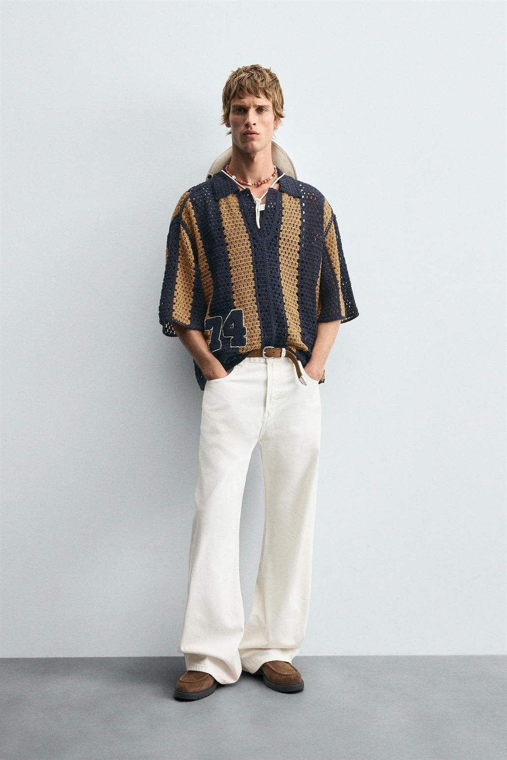 CROCHET PATCH SHIRT - Zara фото 10