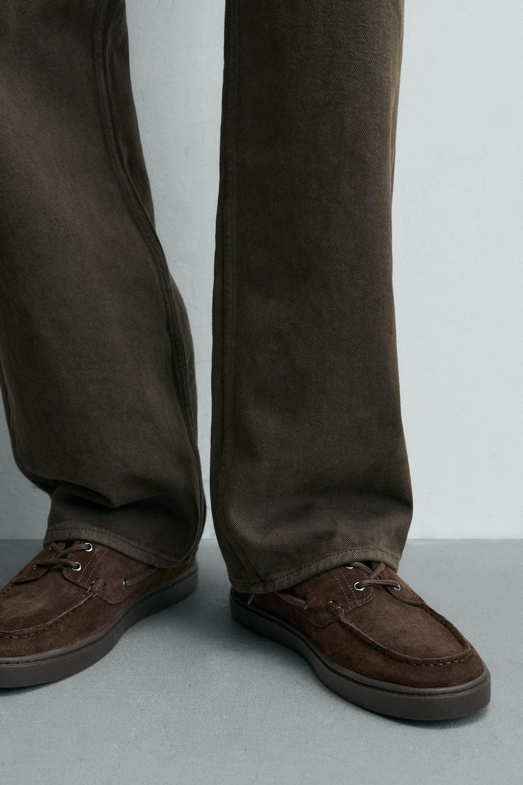 ZAPATO N?UTICO PIEL CASUAL / Marr?n - Zara фото 7