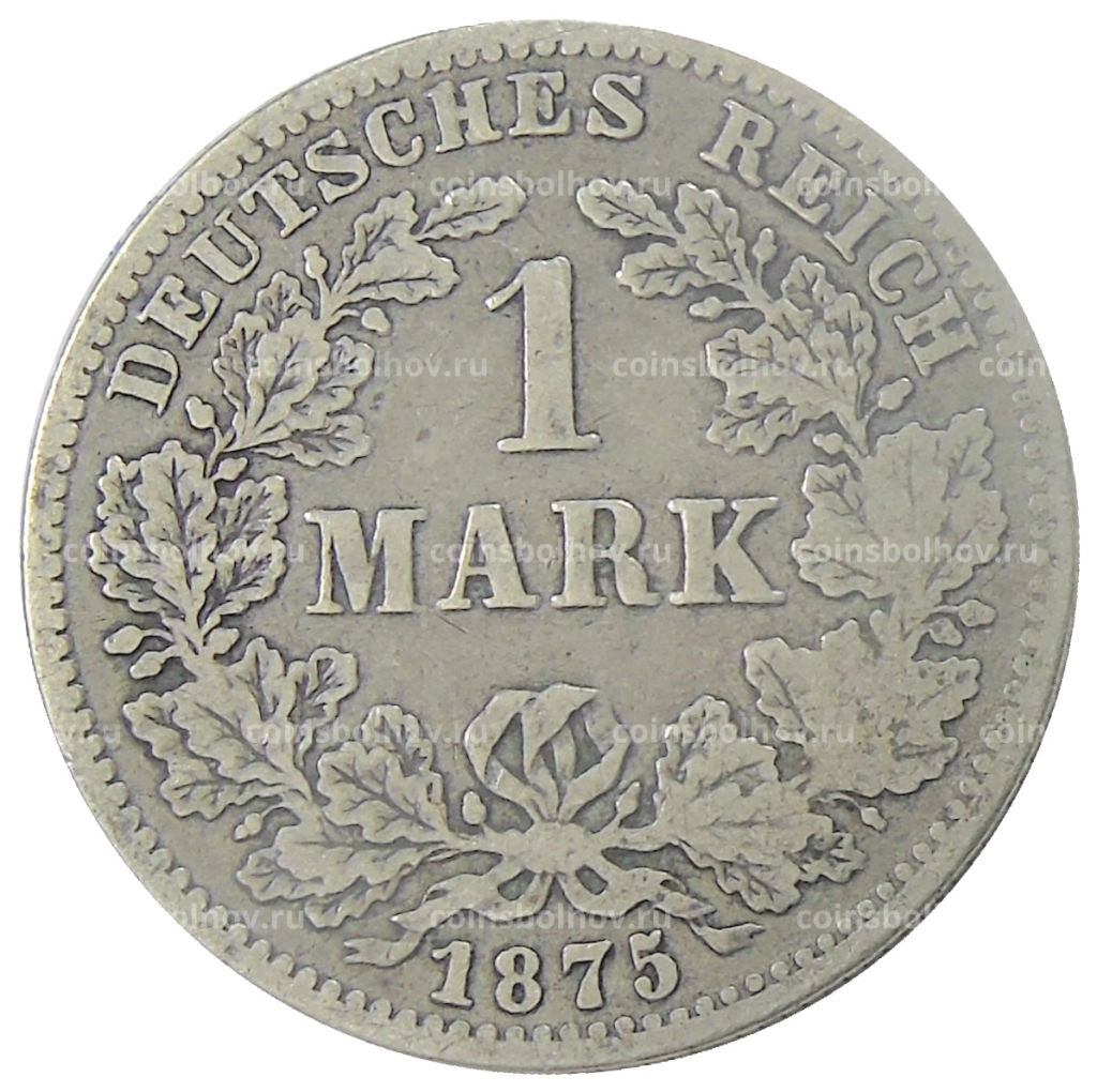 1 марка 1875 года J Германия
