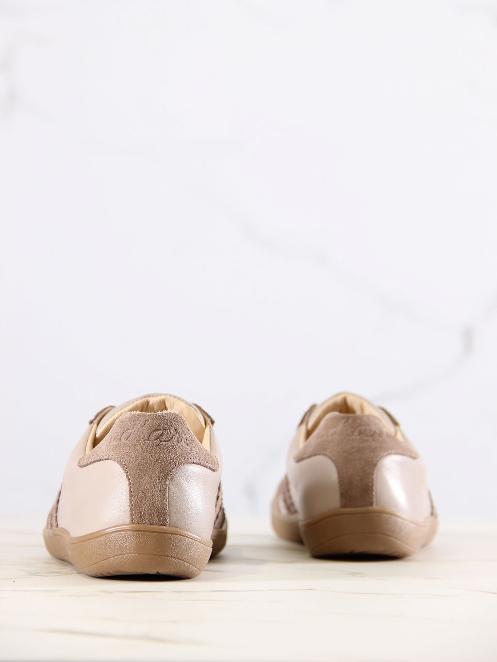 Босоногие кеды 184.natabr.Визон+капучино замша