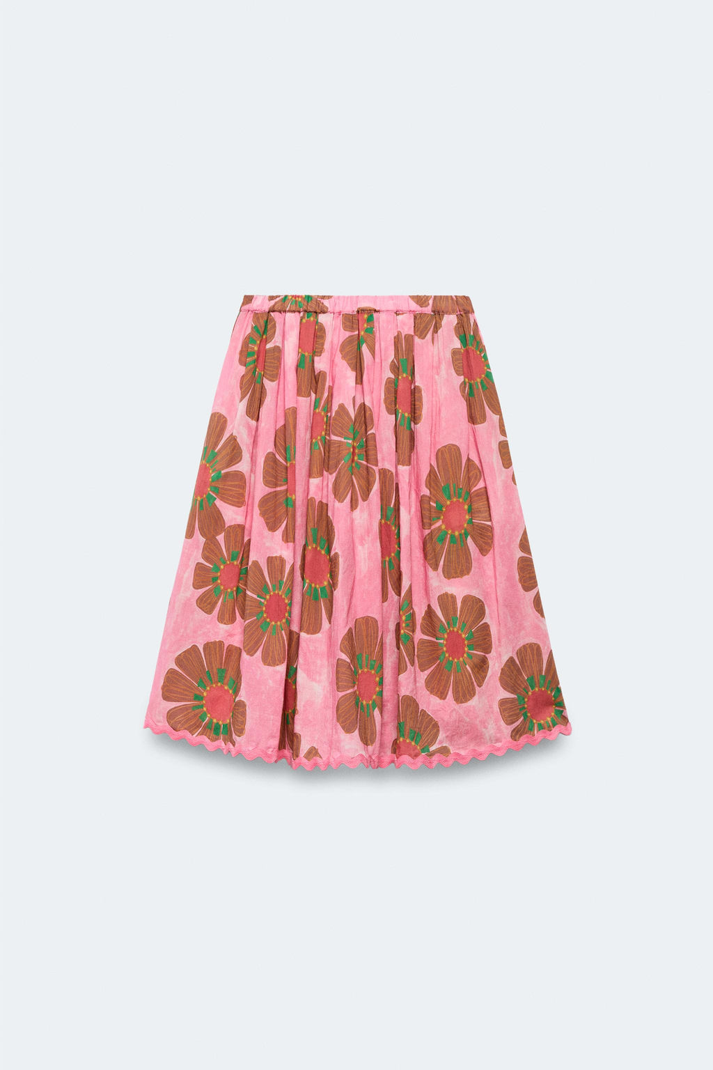 6-14 A?OS/ FALDA MIDI ESTAMPADO FLORES LIMITED EDITION / Estampado - Zara фото 2