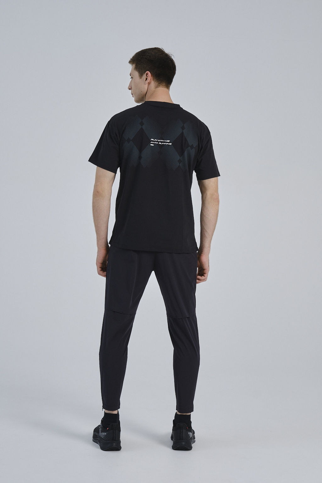 Брюки текстильные укороченные Черный RACING CHALLENGE Woven Ankle Pants - Anta фото 4