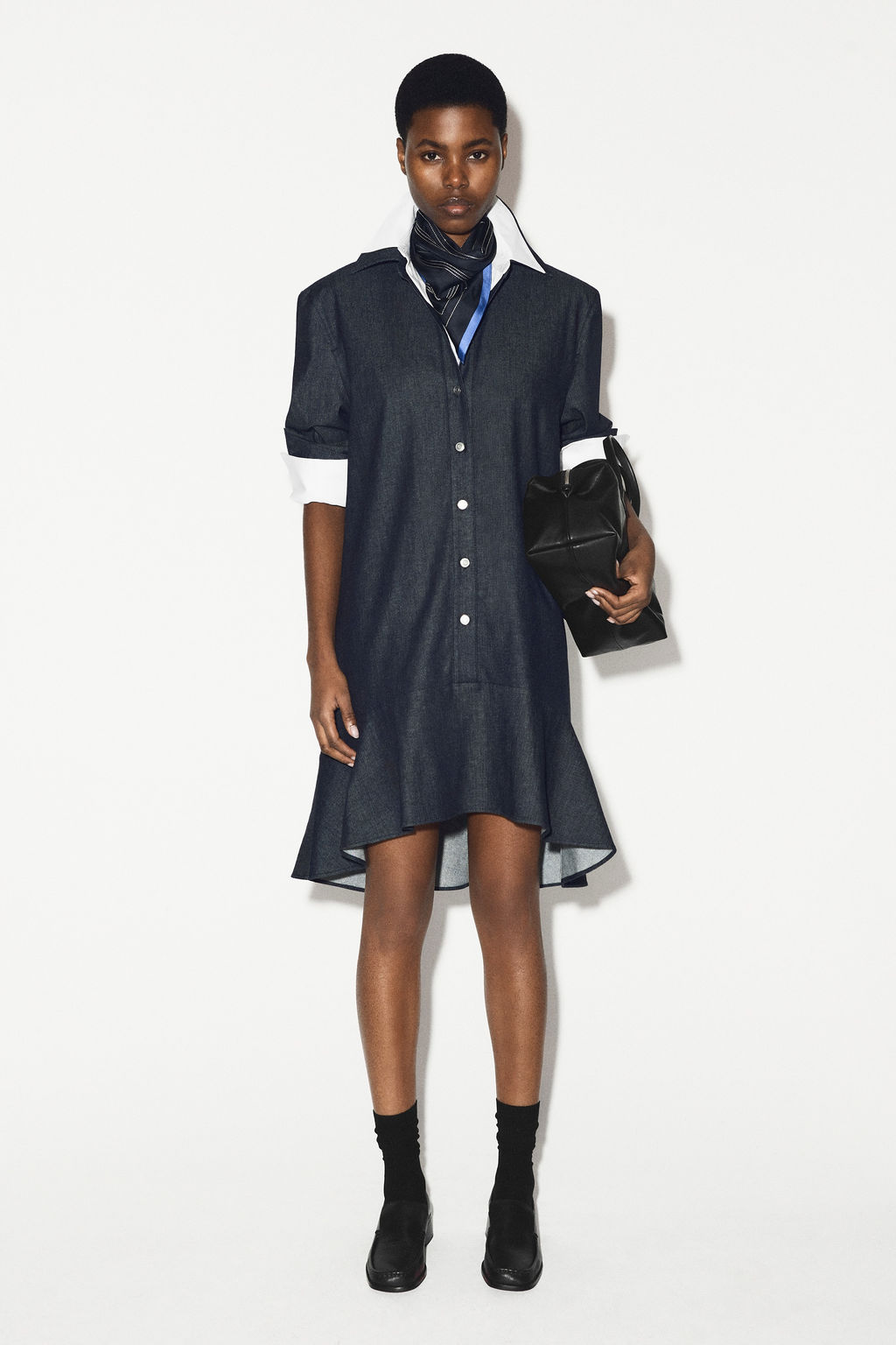 VESTIDO CAMISERO VAQUERO CON VOLANTE - H&m фото 4