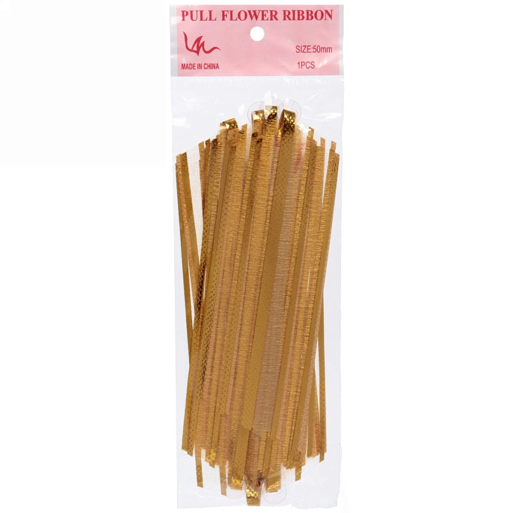 Бант для оформления подарка "Сияние" 5 см, d=15 см, Золото