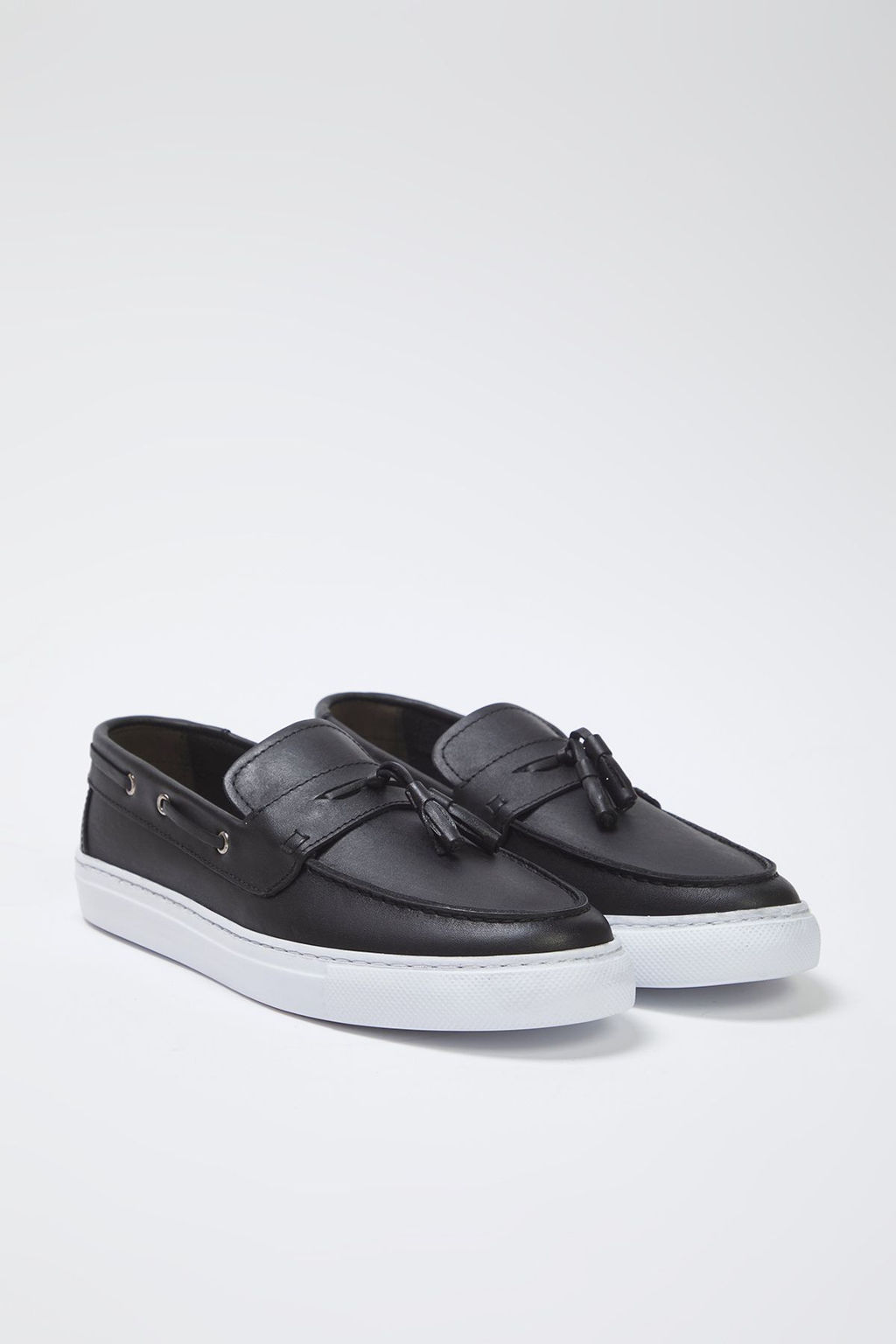 Trendyolmilla Shoes Siyah Hakiki Deri Puskul Detayl? Erkek Loafer Ayakkab? TAKSS25LA00020  фото 7