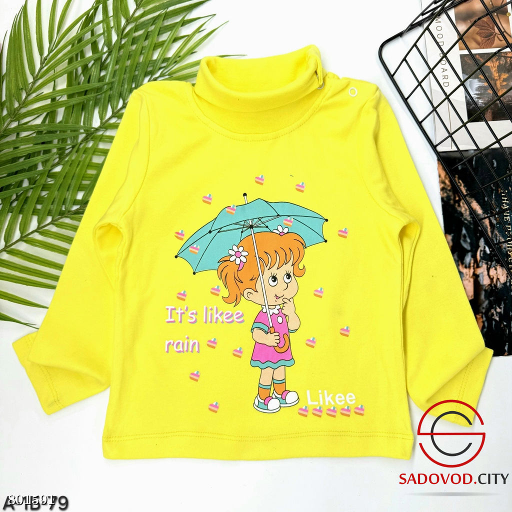 Водолазка для девочки с рисунком