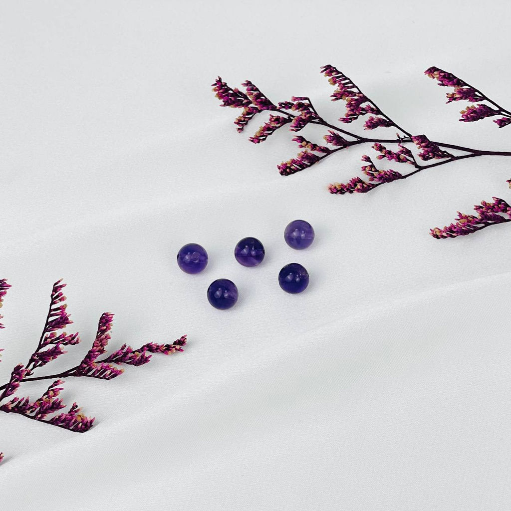 Бусины для украшений из Аметиста (5 шт)