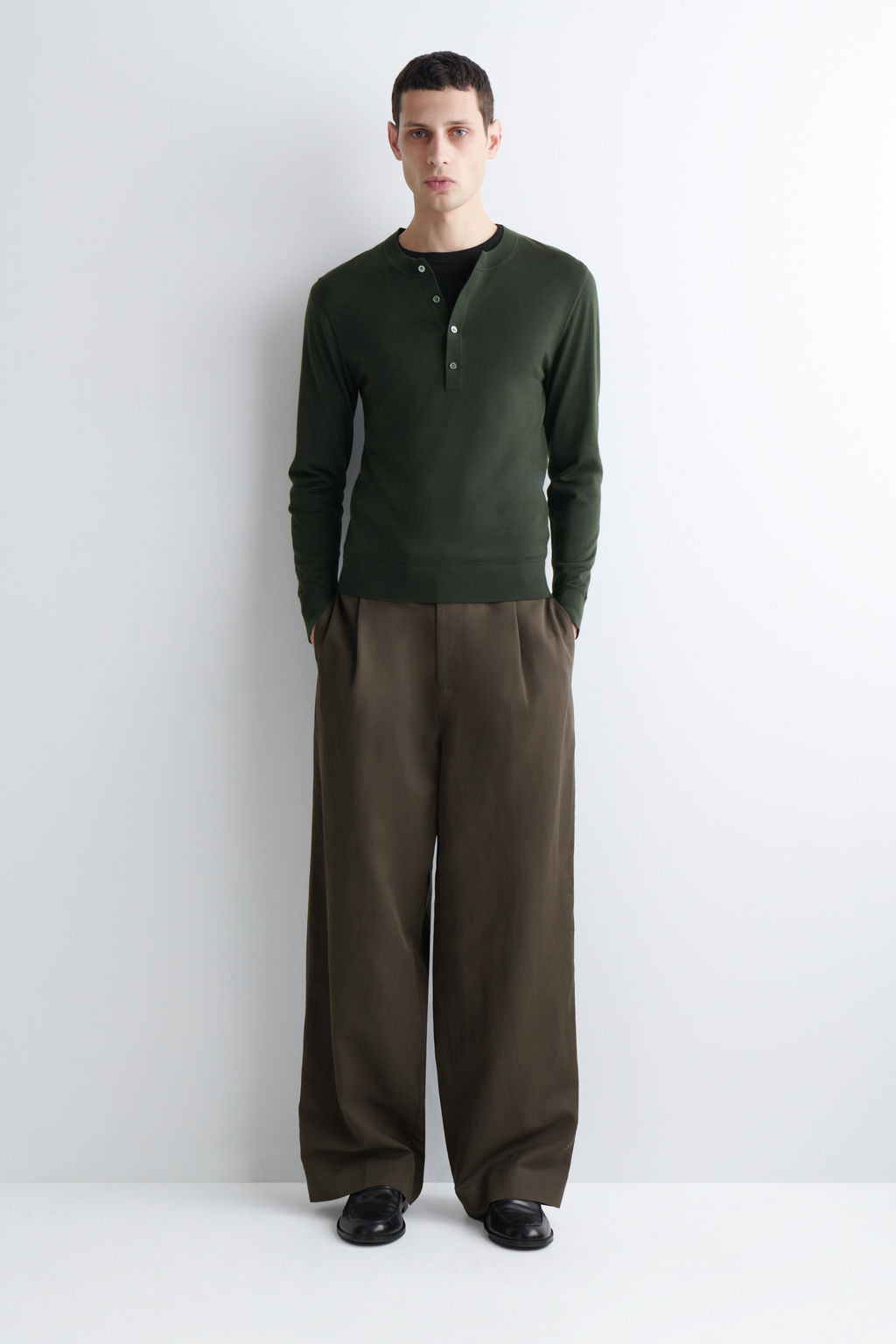 PANTAL?N RELAXED FIT WIDE LEG EN MEZCLA DE LINO - H&m фото 2