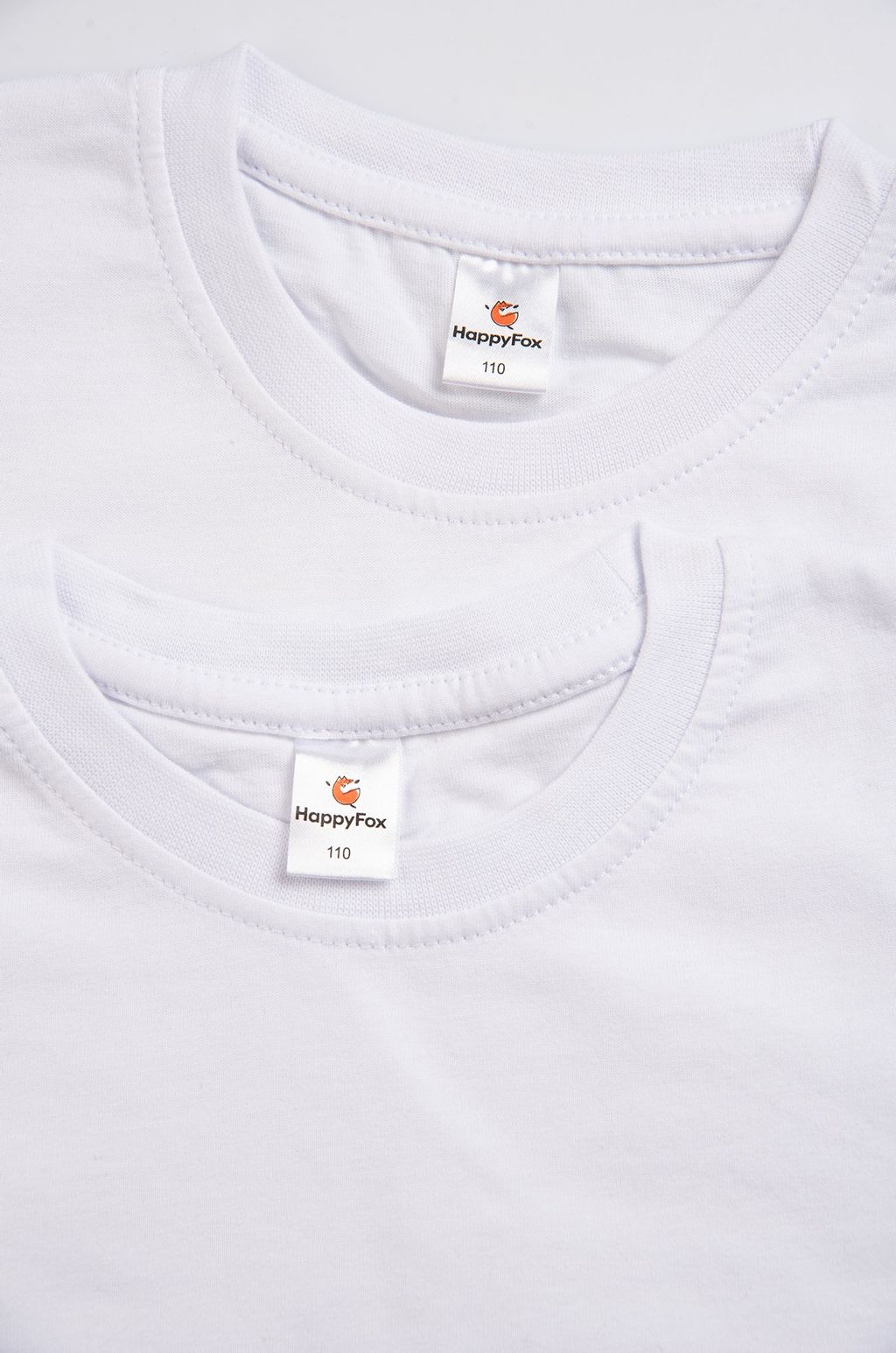 Набор детских однотонных футболок 2 шт. Happyfox