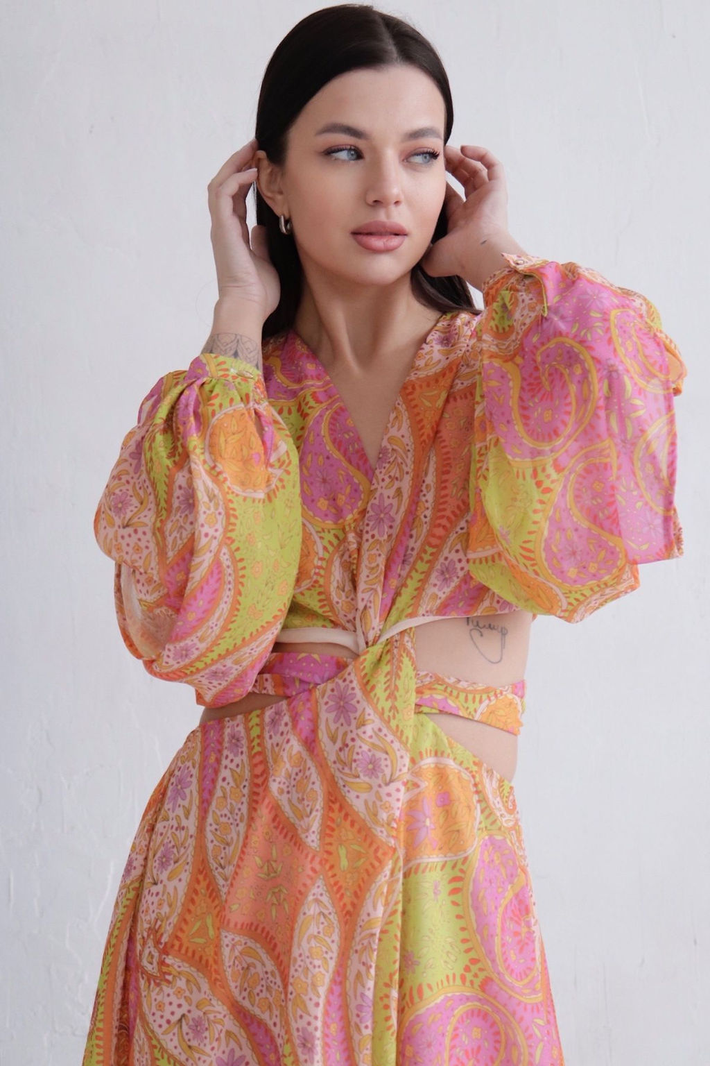 Платье оригинального кроя с драпировкой по лифу - Martichelli фото 4