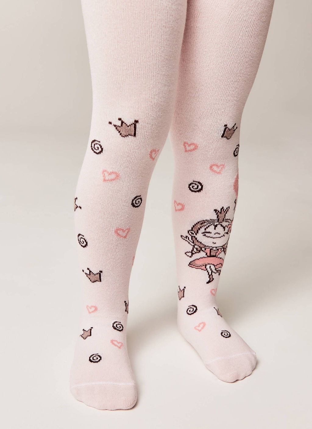 БРЕСТСКИЕ 3280 KIDS КОЛГОТКИ ДЕТСКИЕ (рисунок) СВ.РОЗОВЫЙ - Conte elegant фото 3