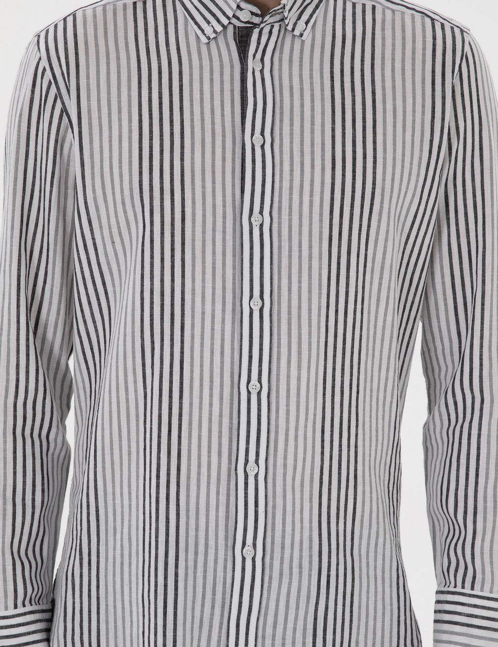 Siyah Regular Fit _izgili Uzun Kollu G_mlek - Pierre cardin фото 6