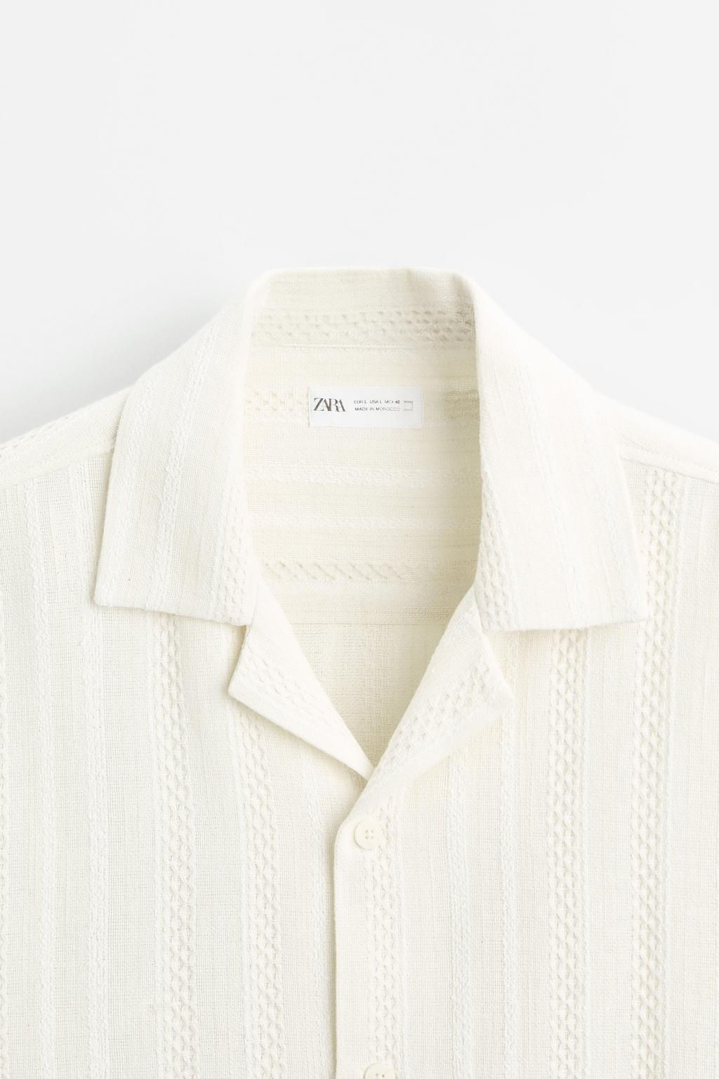 STRIPED JACQUARD SHIRT - Zara фото 8