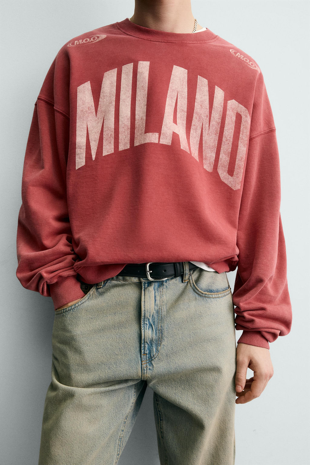 WASHED CONTRAST PRINT SWEATSHIRT - Zara фото 13