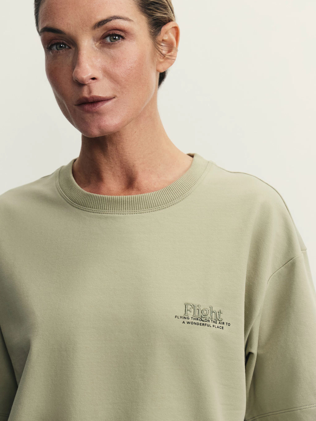 Футболка из футера с принтом / Zarina  фото 6